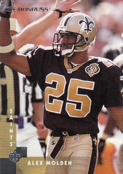 Alex Molden New Orleans Saints 1997 Donruss NFL #189